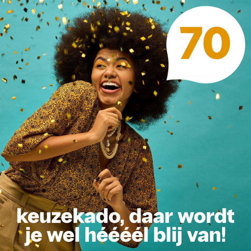 Keuzekado 70 incl. BTW 